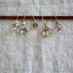 Wool & Wire: Crystal & Pearl Stitch Markers (Regular)