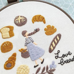 Anna & Lapin - Shop Around for a Bakery Embroidery Hoop Kit