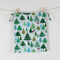12" x 10" Drawstring Bag / Christmas Tree
