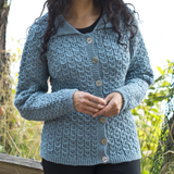 Cable & Lace Cardigan Pattern by Cascade