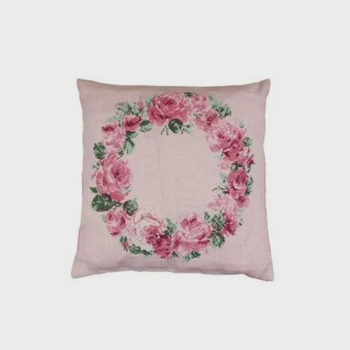 Cross Stitch Kit: Crown of Roses Cushion