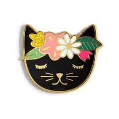 Kiriki - Floral Cat Magnetic Needleminder