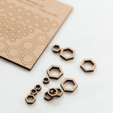 Twig & Horn - Honeycomb Stitch Marker Set