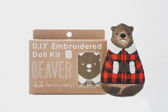 Kiriki - DIY Embroidered Doll Kit - Beaver