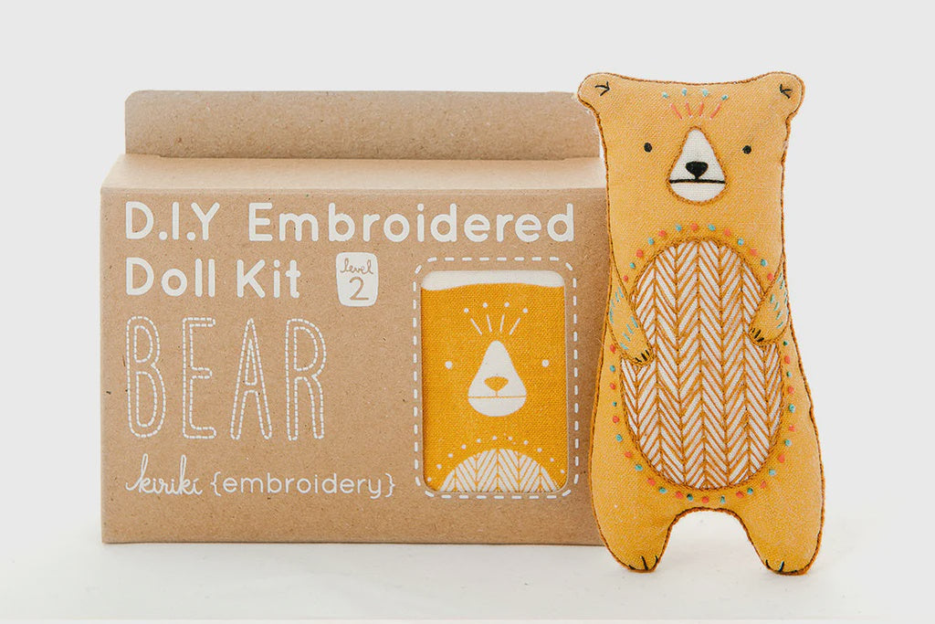 Kiriki - DIY Embroidered Doll Kit - Bear