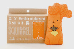 Kiriki - DIY Embroidered Doll Kit - Squirrel