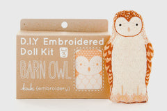 Kiriki - DIY Embroidered Doll Kit - Barn Owl