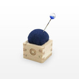 Pincushion of Mini Masu with Cypress Box Blue