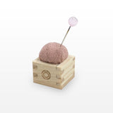 Pincushion of Mini Masu with Cypress Box Pink