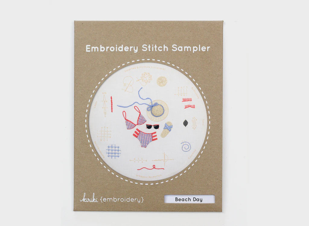 Embroidery Stitch Sampler - Beach Day
