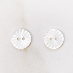 White Mother of Pearl Buttons 11.5 mm (No. 266)